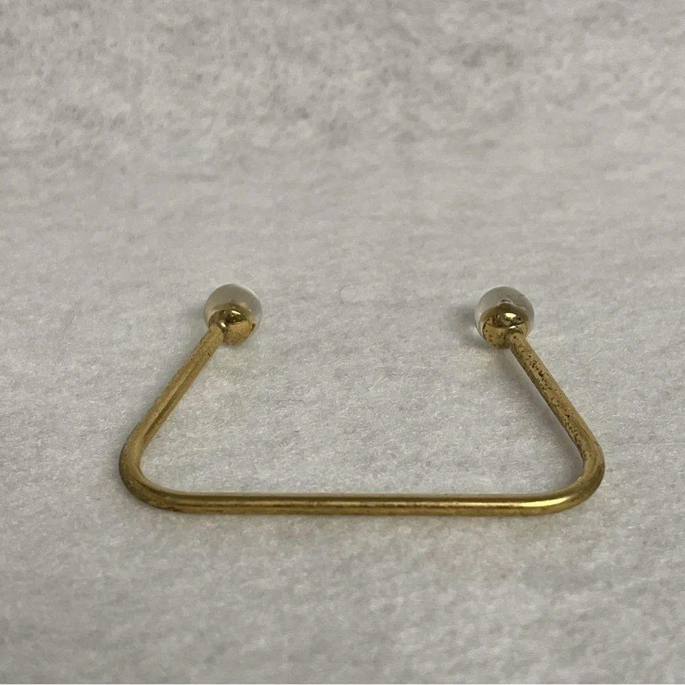 LOUIS VUITTON Wire Bracelet Gold Tone Ball Tips Fluer